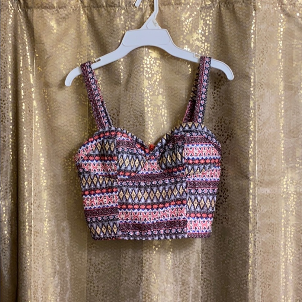 Print crop top